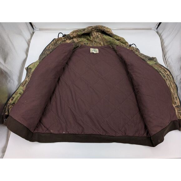 Vintage Redhead Camo Jacket Coat Quilted Men's XXL 50/50 Cotton‎ Hood Realtree - Picture 13 of 15